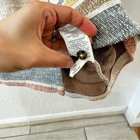 Madewell Texture and Thread Multicolor Cotton Cap Sleeve Mini Dress S - Picture 7 of 11